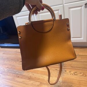 leather hand bag